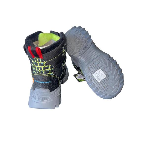 New Skechers Kids Winter Boots Dino Skech-O-Saurus Size 13 Water Repellent - Picture 4 of 4